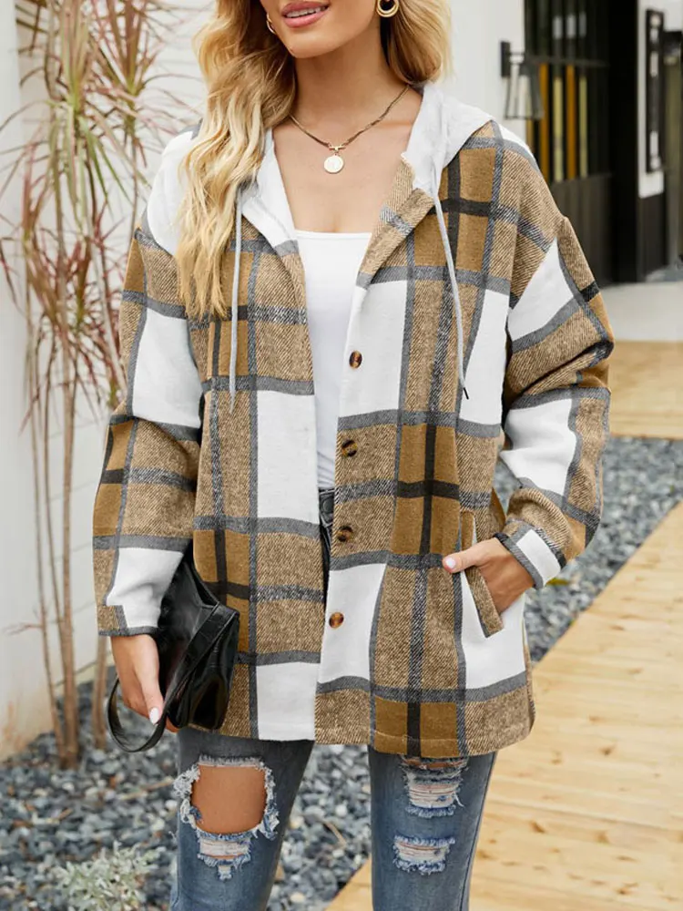3Leaves Classic Plaid Hoodie - Image 5
