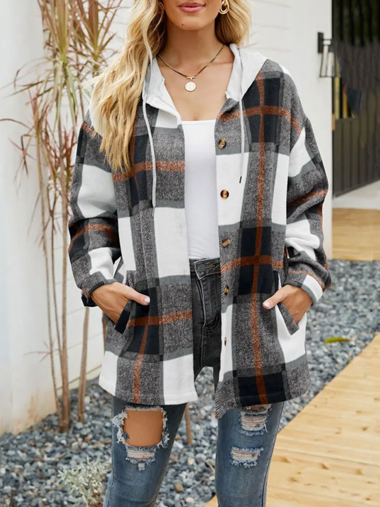 3Leaves Classic Plaid Hoodie - Image 6
