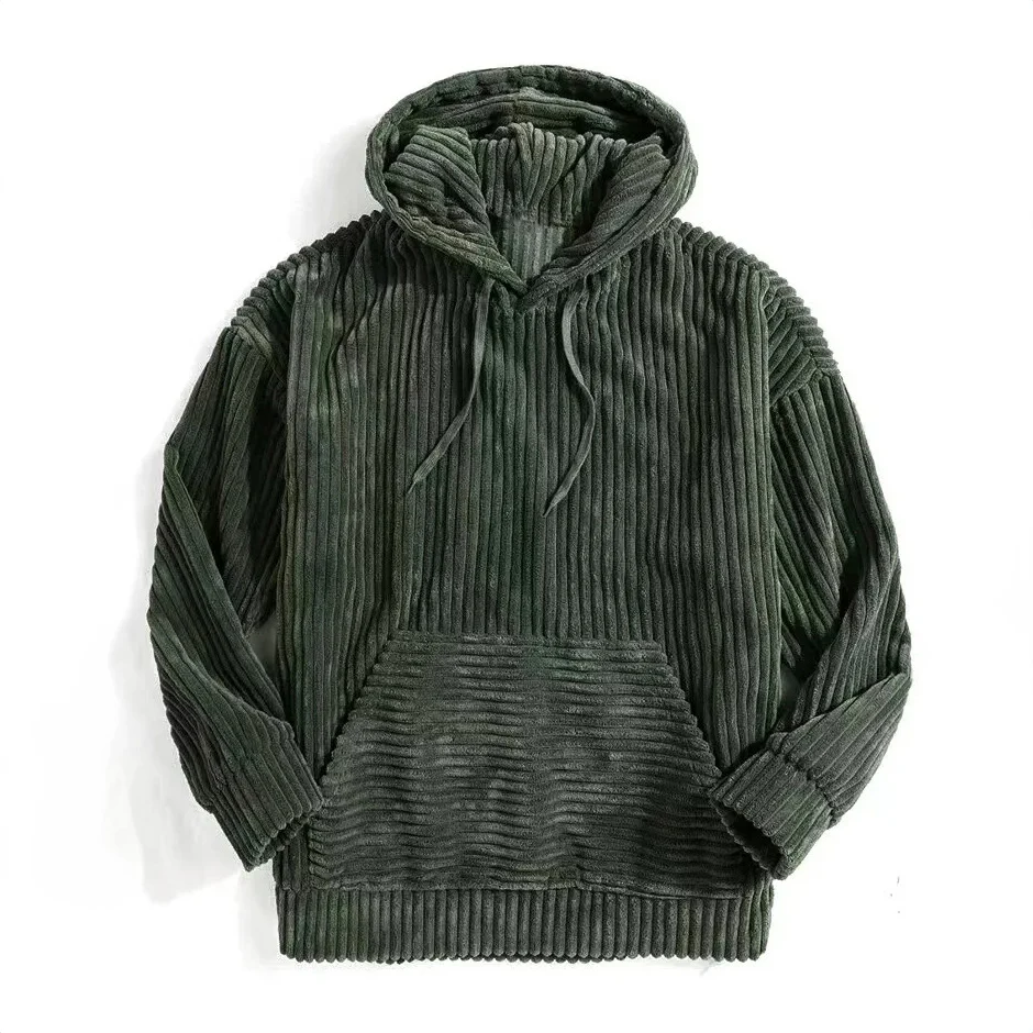 3Leaves Men's Corduroy Hoodie - Image 5