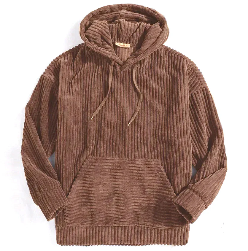 3Leaves Men's Corduroy Hoodie - Image 6
