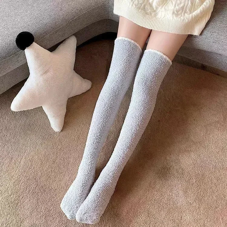 3Leaves Fuzzy Knee High Socks - Image 10