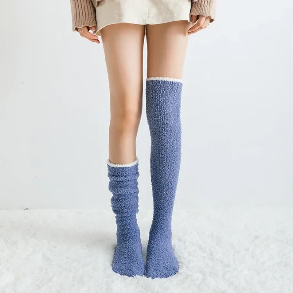 3Leaves Fuzzy Knee High Socks - Image 11