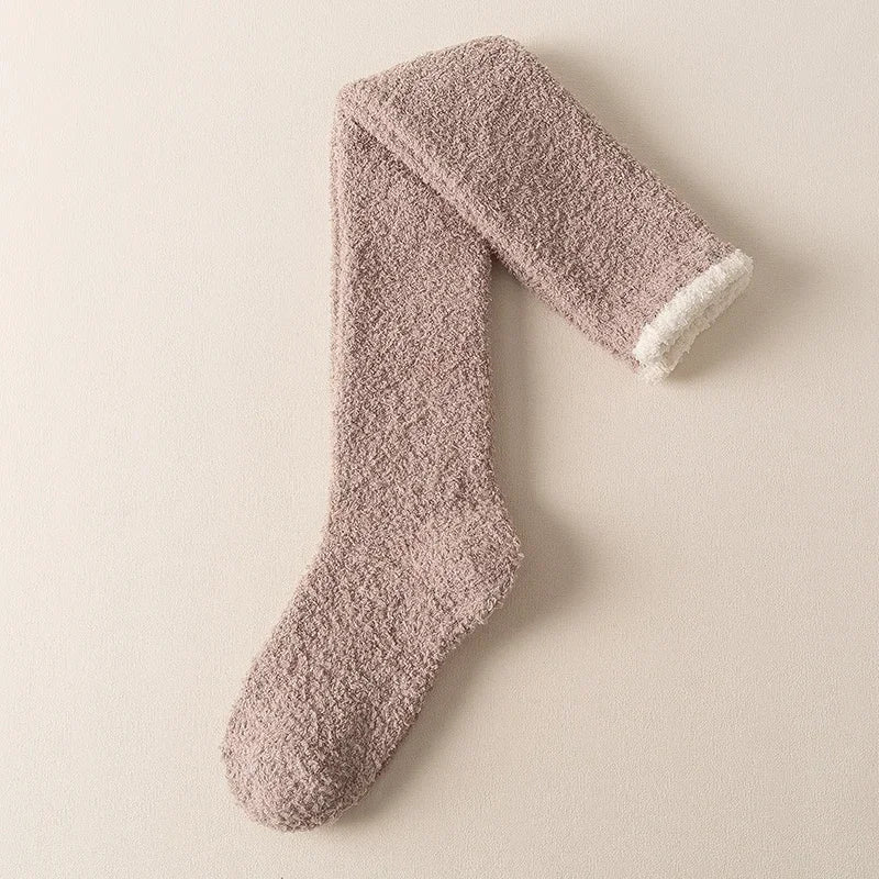 3Leaves Fuzzy Knee High Socks - Image 3