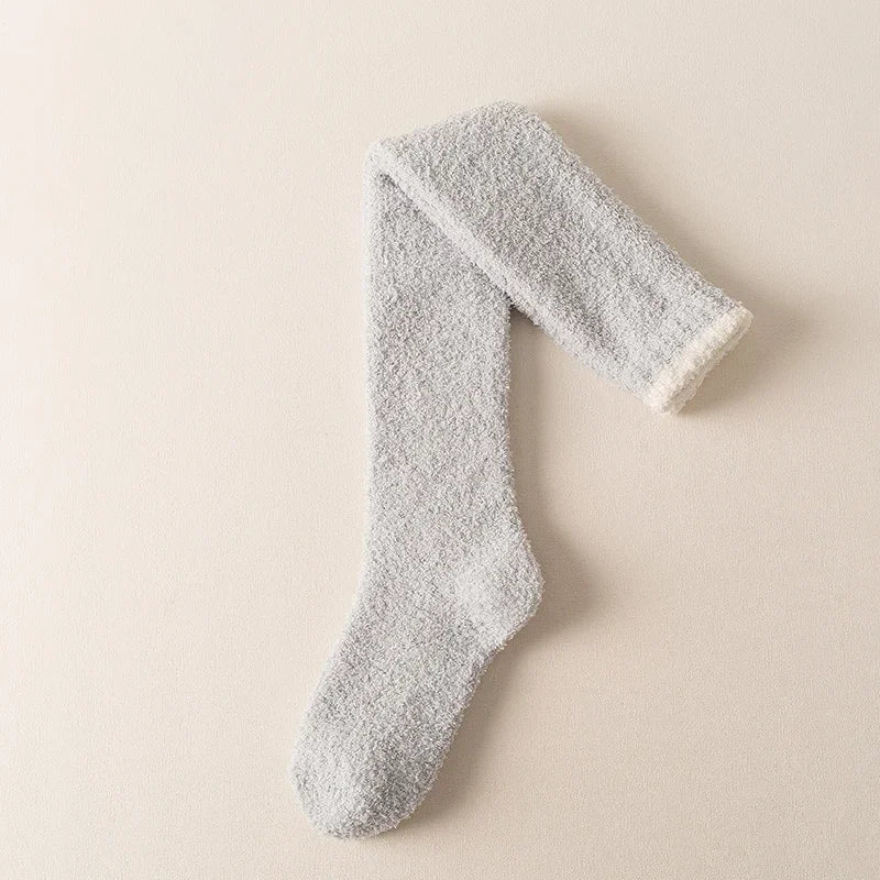 3Leaves Fuzzy Knee High Socks - Image 4