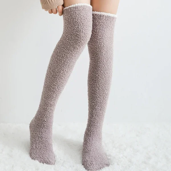 3Leaves Fuzzy Knee High Socks - Image 7