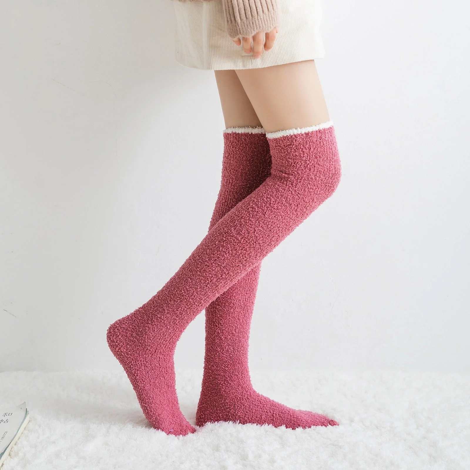 3Leaves Fuzzy Knee High Socks - Image 9