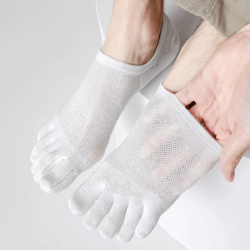 3Leaves Men No-Show Toe Socks (3 Pairs) - Image 11