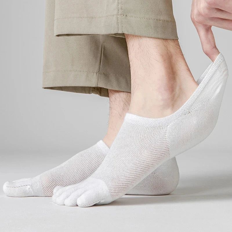 3Leaves Men No-Show Toe Socks (3 Pairs) - Image 2