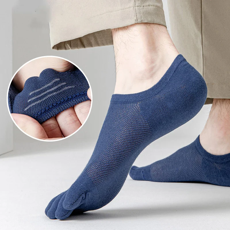 3Leaves Men No-Show Toe Socks (3 Pairs) - Image 3