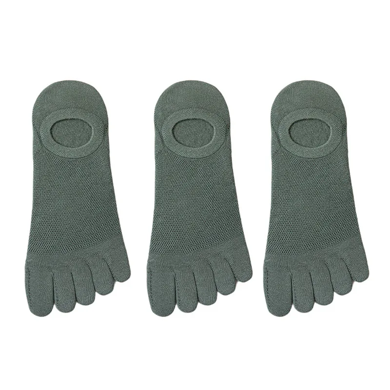 3Leaves Men No-Show Toe Socks (3 Pairs) - Image 8