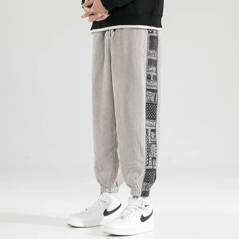 3Leaves Men Paisley Print Corduroy Pants - Image 3
