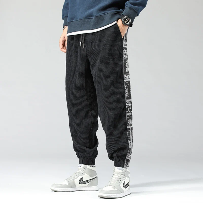 3Leaves Men Paisley Print Corduroy Pants - Image 4