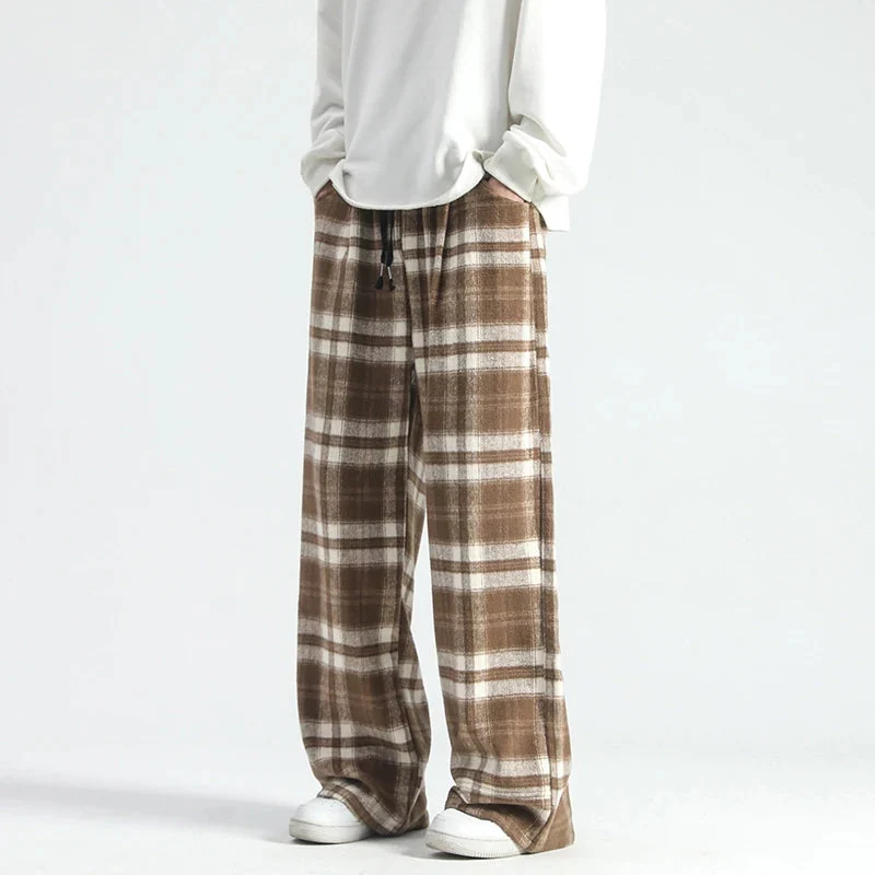 3Leaves Plaid Relaxed Pants - Image 5