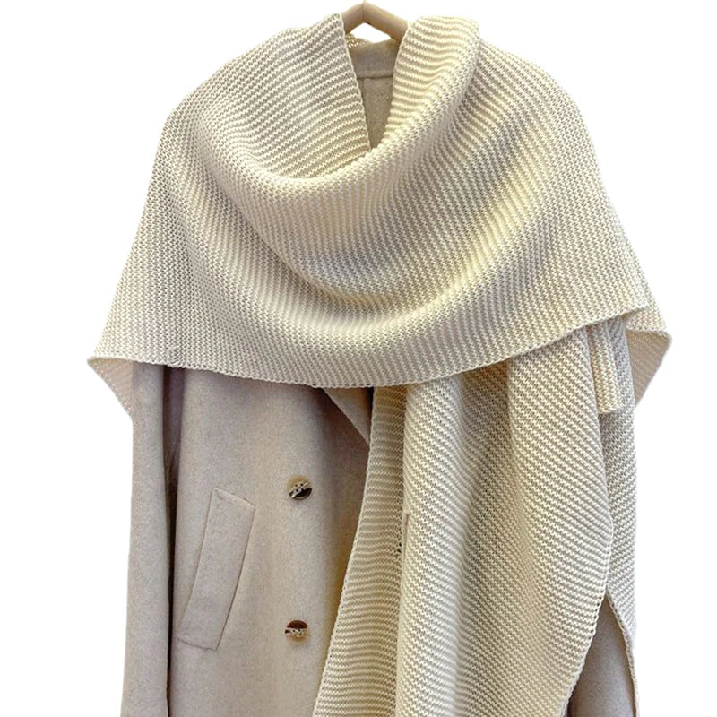3Leaves Relaxed Knit Shawl - Image 3