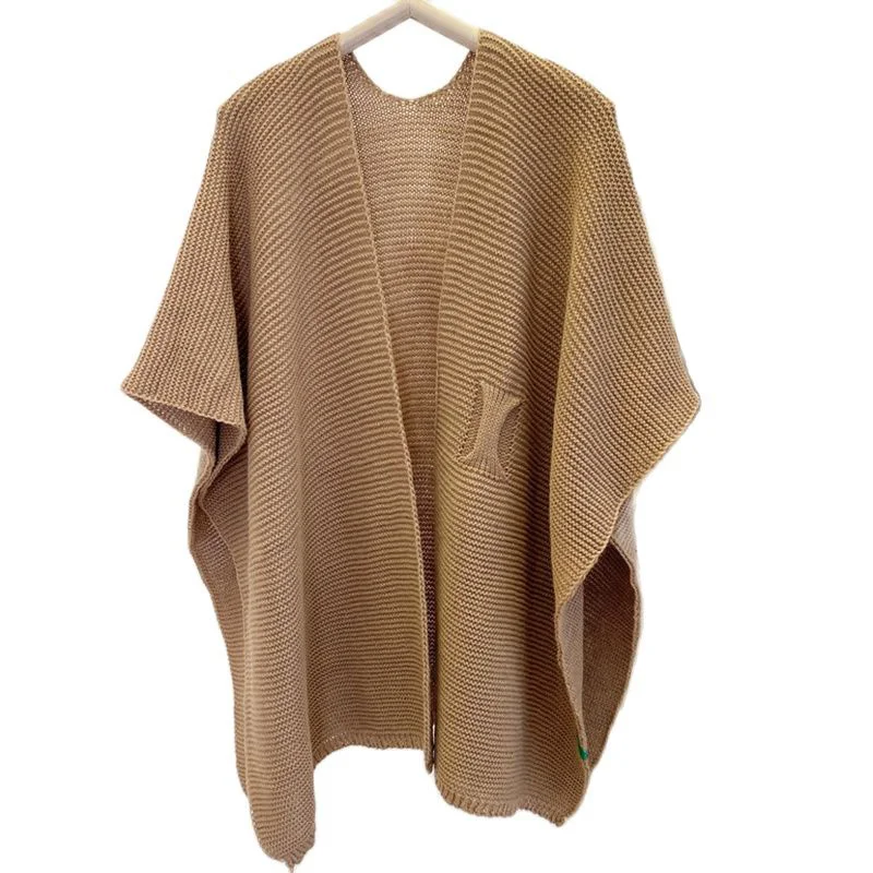 3Leaves Relaxed Knit Shawl - Image 7