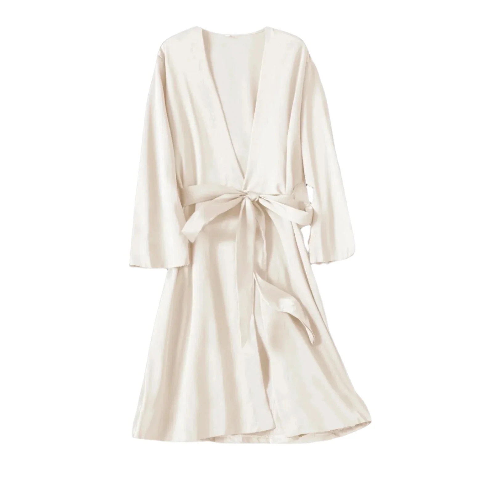 3Leaves Satin Kimono Robe - Image 7