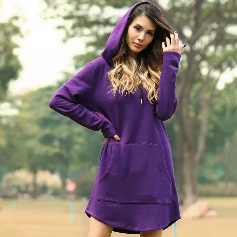 3Leaves Women Hoodie Dress - Image 4