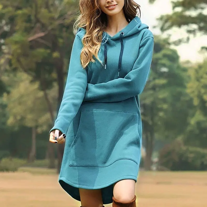3Leaves Women Hoodie Dress - Image 5
