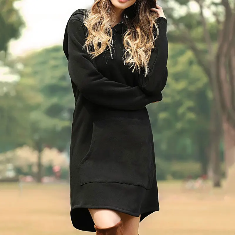 3Leaves Women Hoodie Dress - Image 6