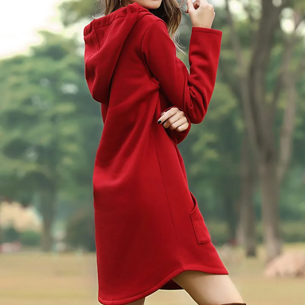 3Leaves Women Hoodie Dress - Image 8