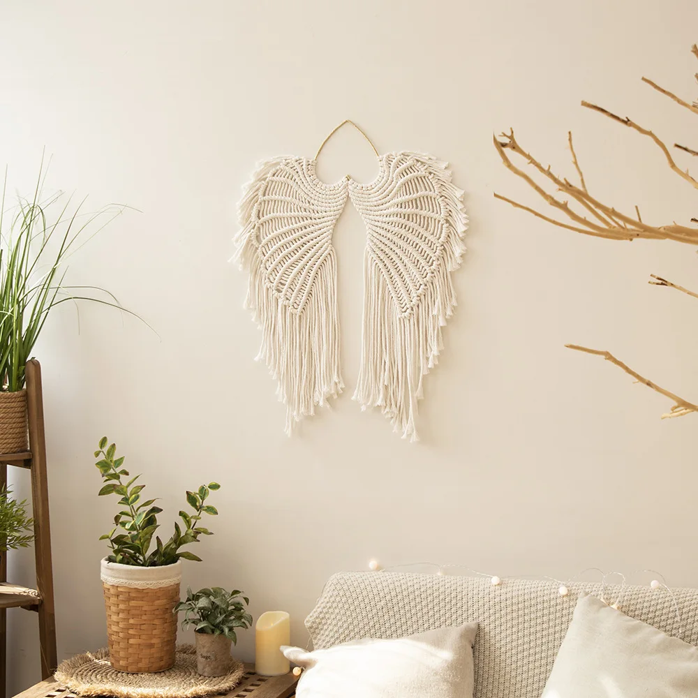 Angel Wings Macrame Wall Decor - Image 3
