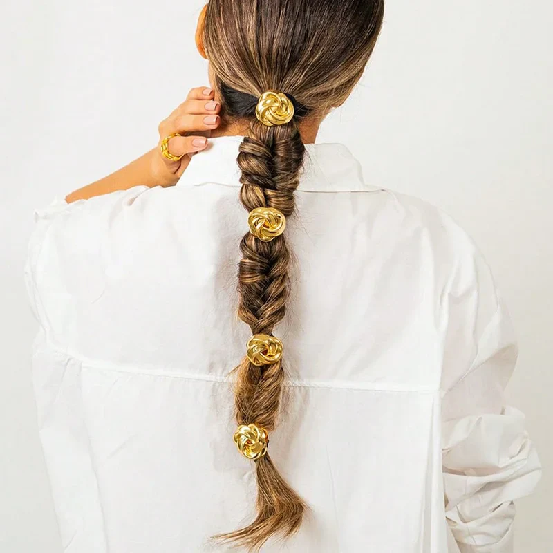Aurora Gold Hair Cuff Set - Image 2