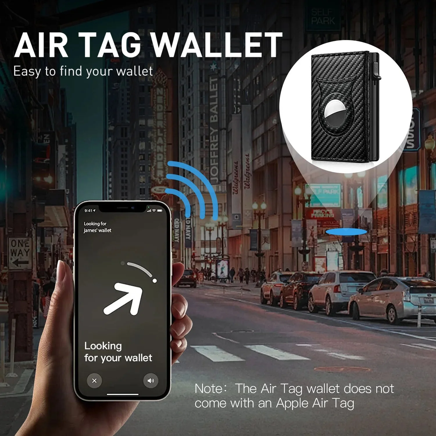 Black Edge Carbon Fiber Wallet - Image 3