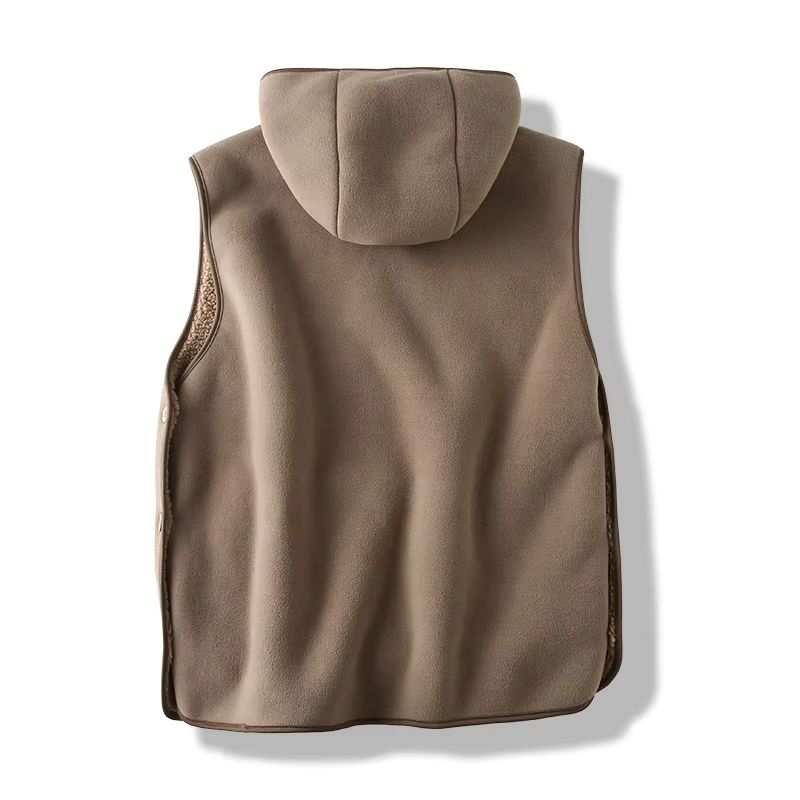 Black Oak Fleece Hooded Vest - Image 4