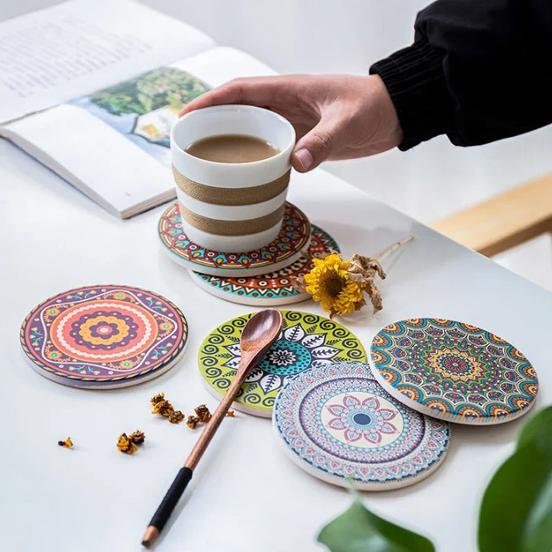Boho Chic Mandala Coaster Set - Image 10