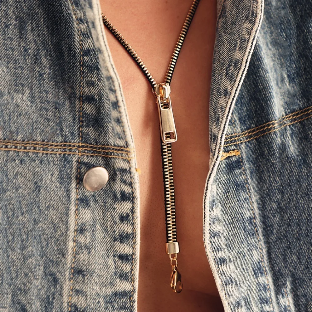 Brassline Zip Necklace