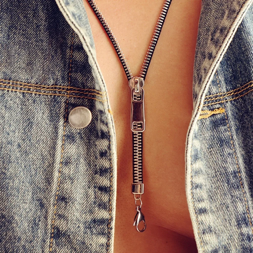 Brassline Zip Necklace - Image 3