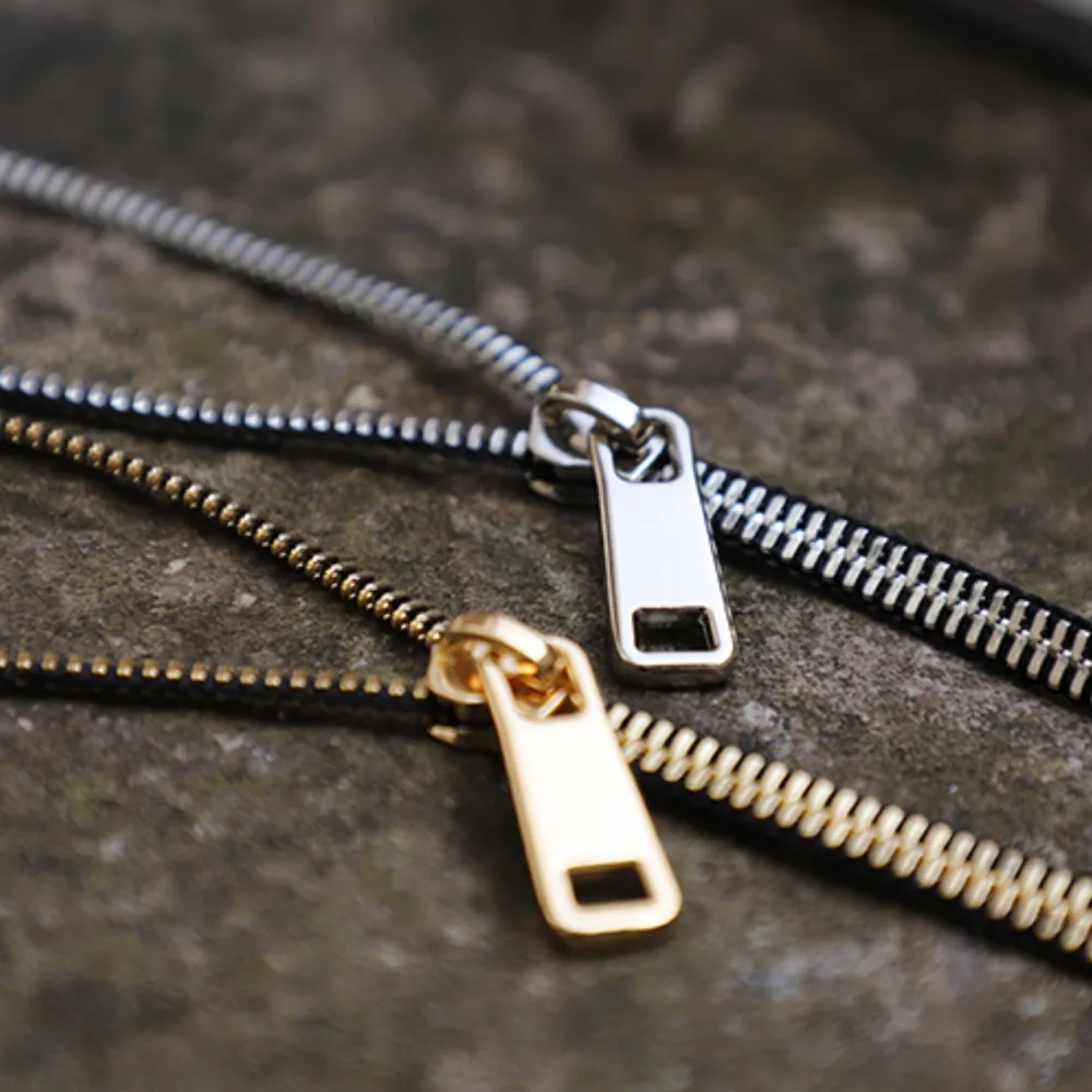 Brassline Zip Necklace - Image 5