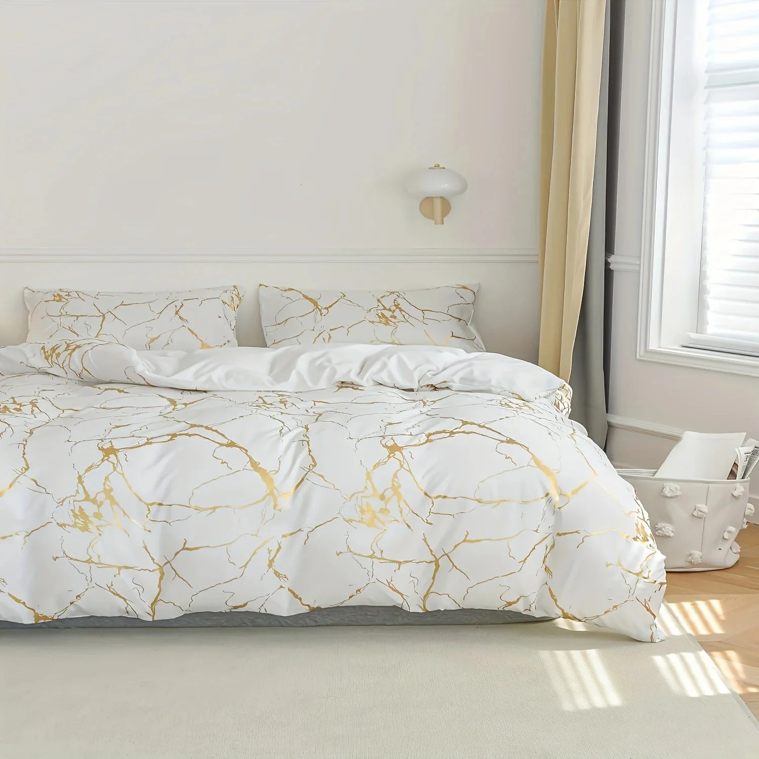 Brushed Marble Duvet Cover Set - Image 2