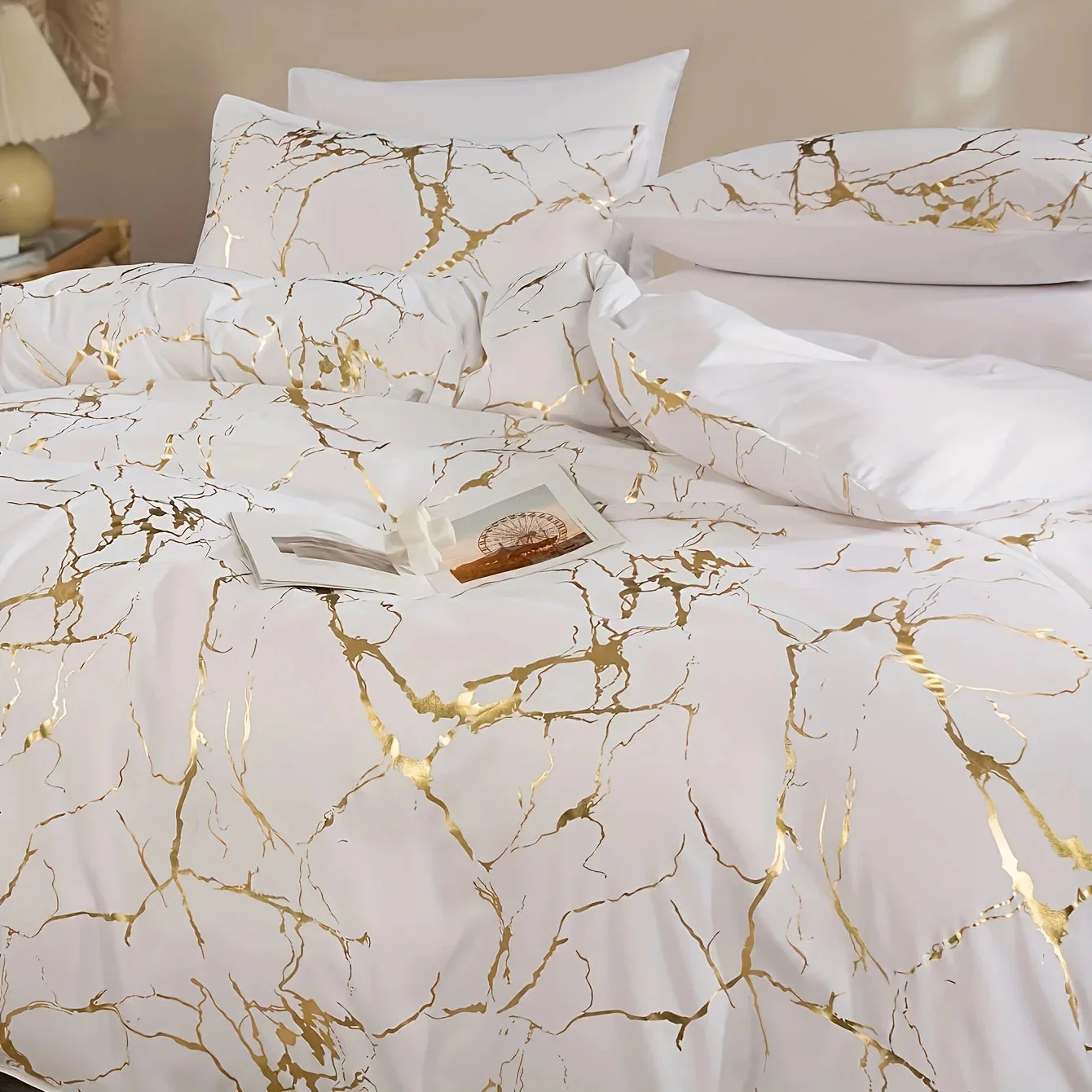 Brushed Marble Duvet Cover Set - Image 3