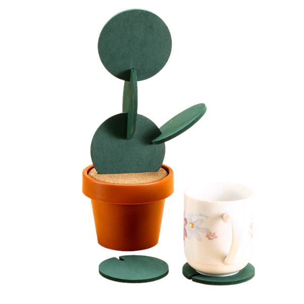 Cactus Pot Coaster Set - Image 3