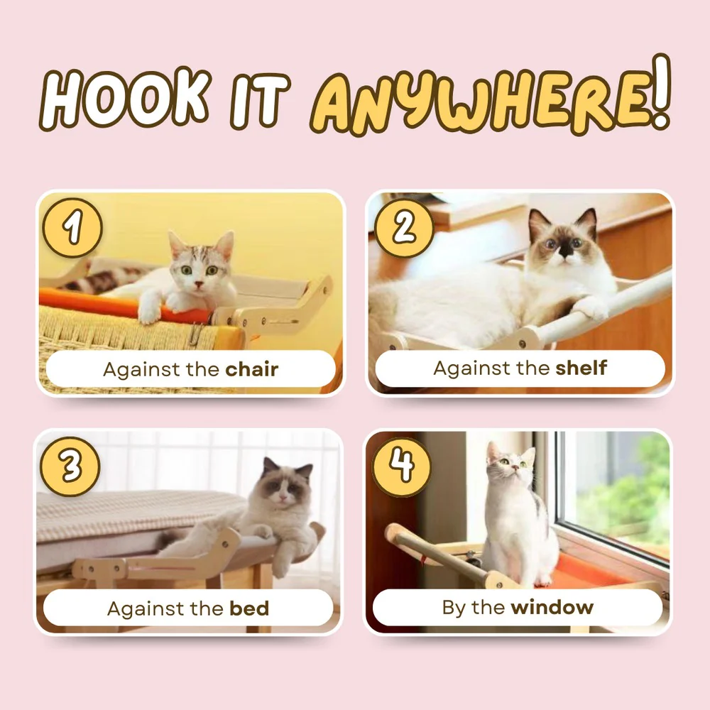 Cat Bedside Hammock - Image 3