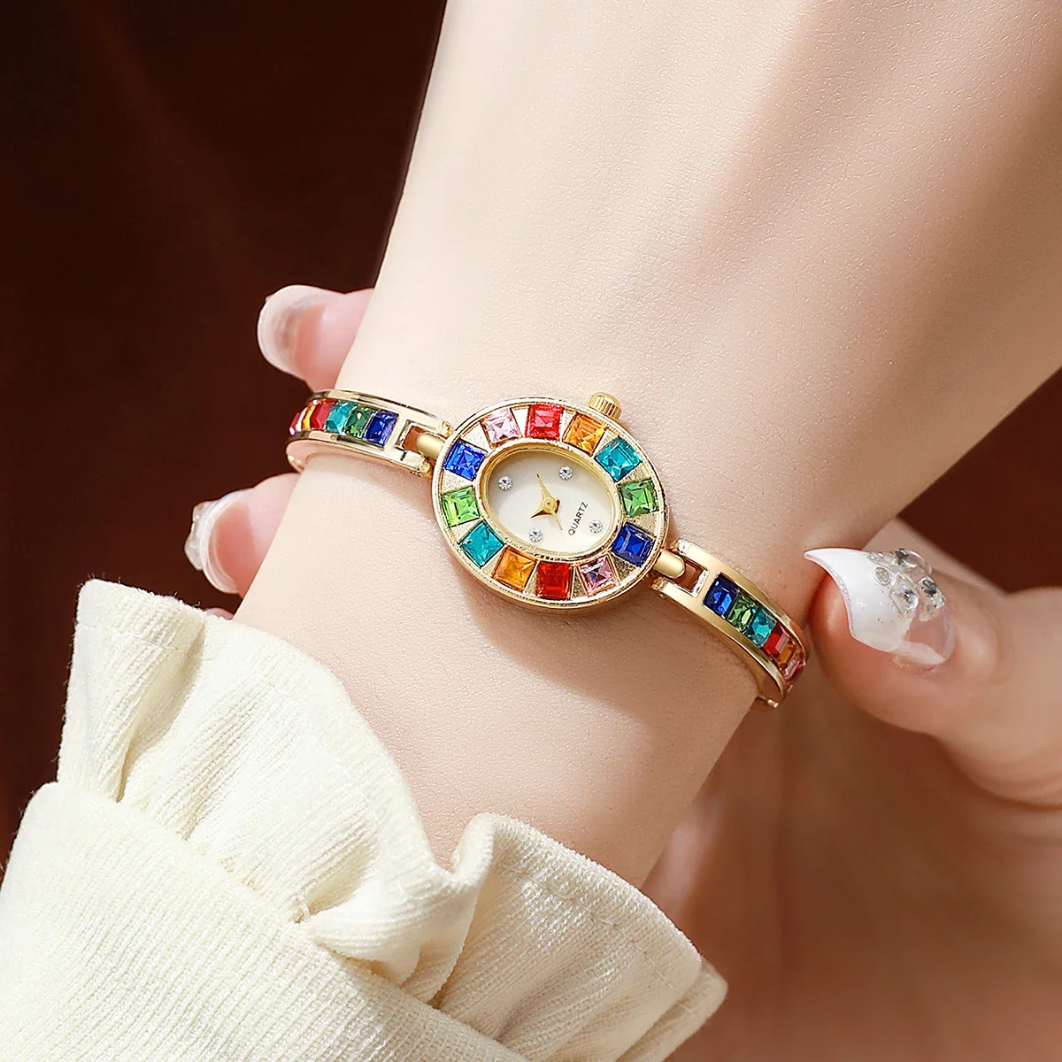 Celeste Gold Rainbow Watch - Image 2