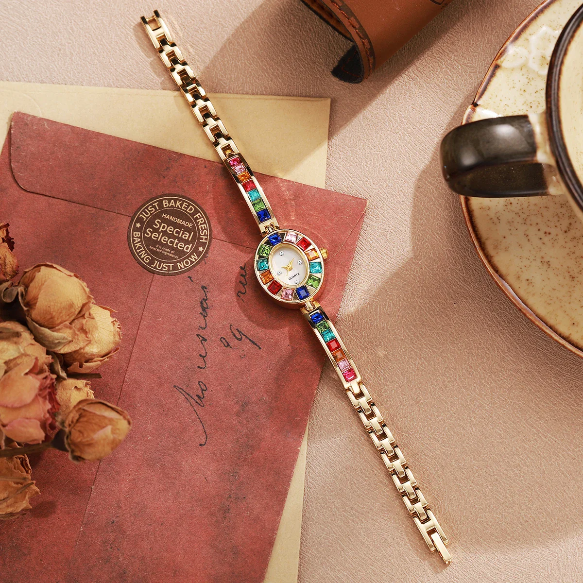 Celeste Gold Rainbow Watch - Image 4