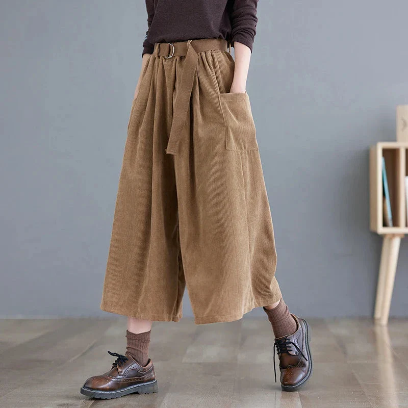 Classic Corduroy Palazzo Pants - Image 3