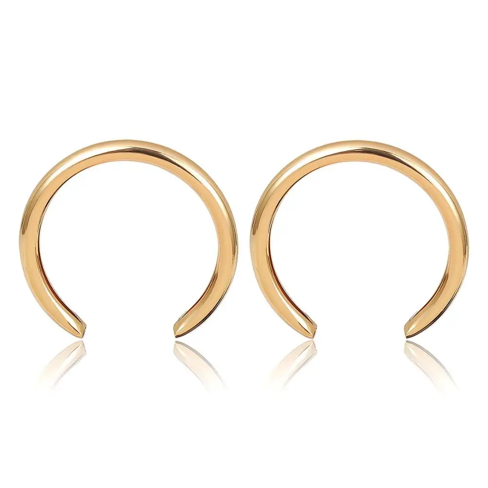 Crescent Hoop Earrings