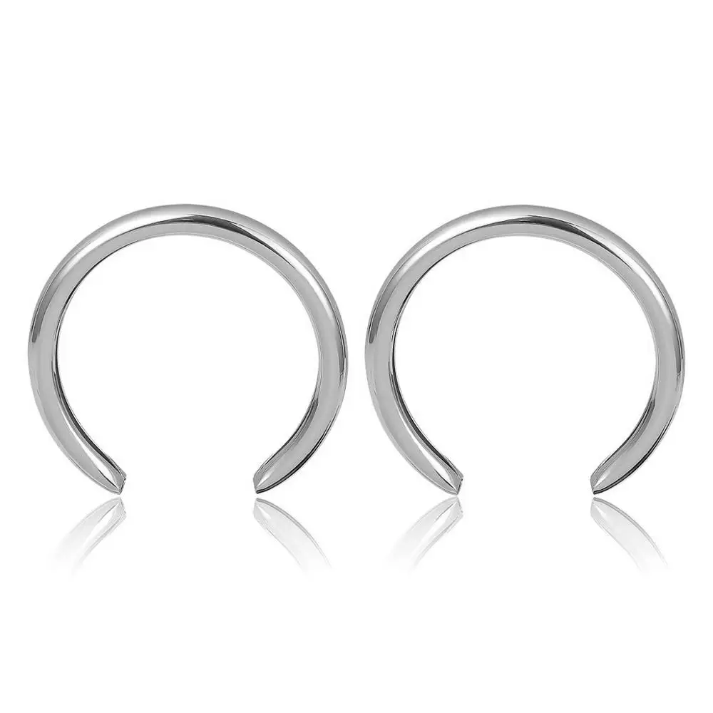 Crescent Hoop Earrings - Image 2