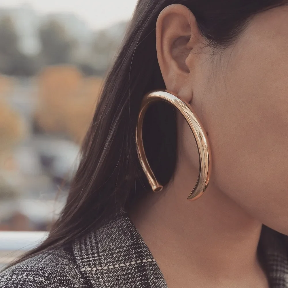 Crescent Hoop Earrings - Image 5
