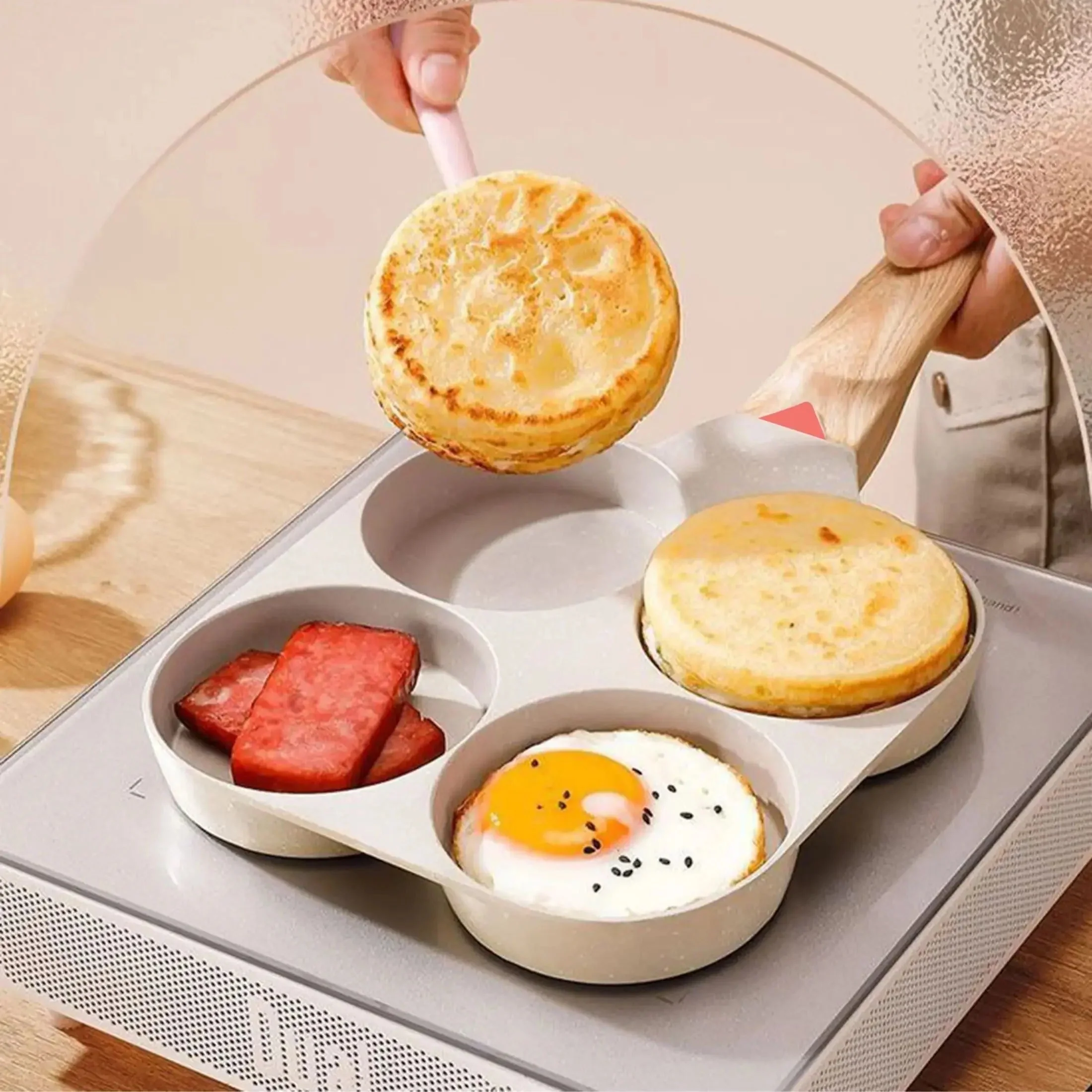 Creststone 4-Cup Nonstick Frying Pan - Image 3