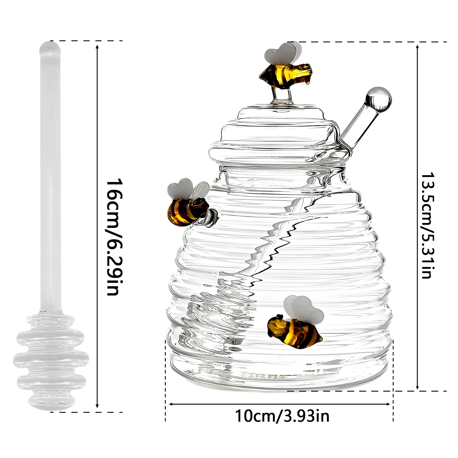 Creststone Bee Hive Honey Jar - Image 2