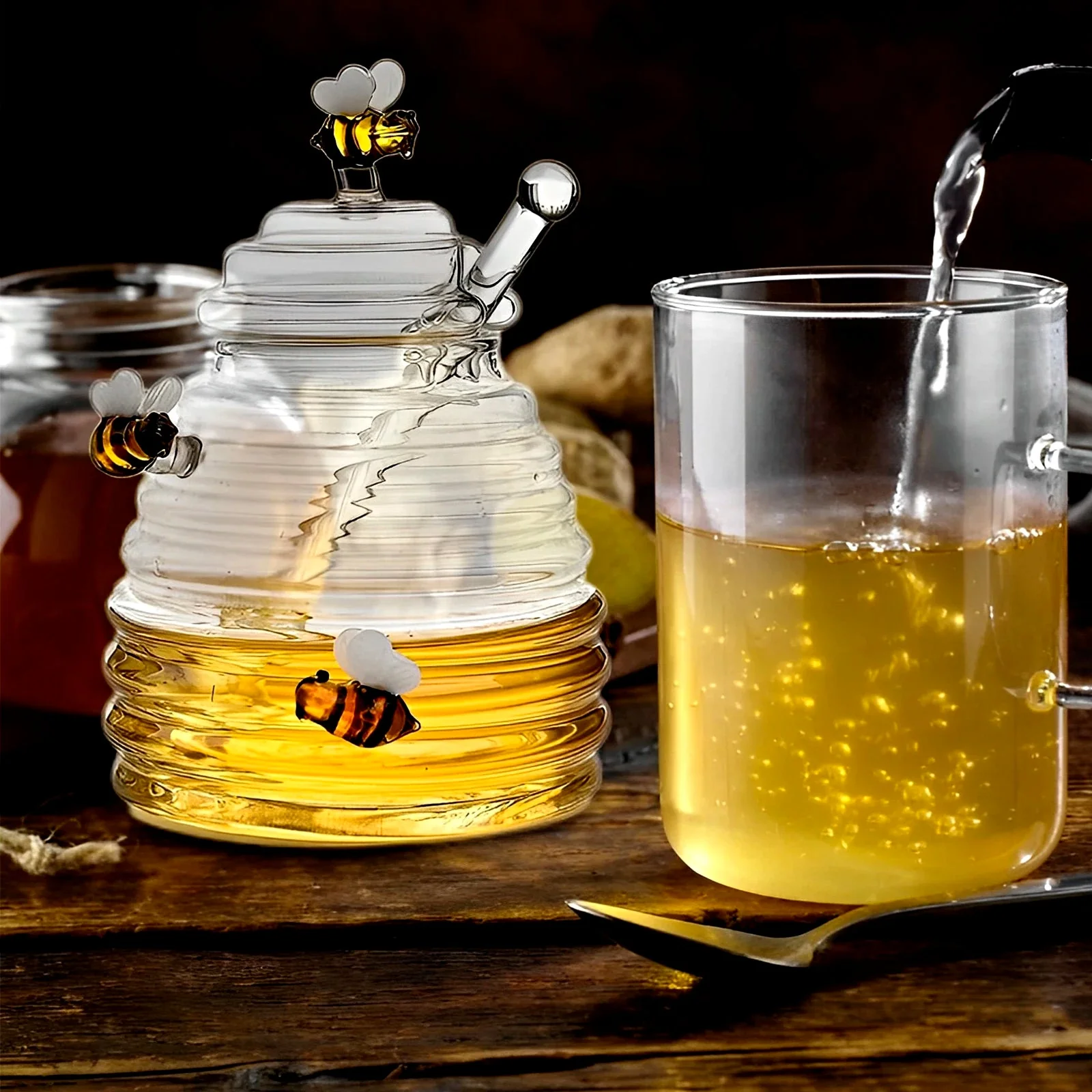 Creststone Bee Hive Honey Jar - Image 6