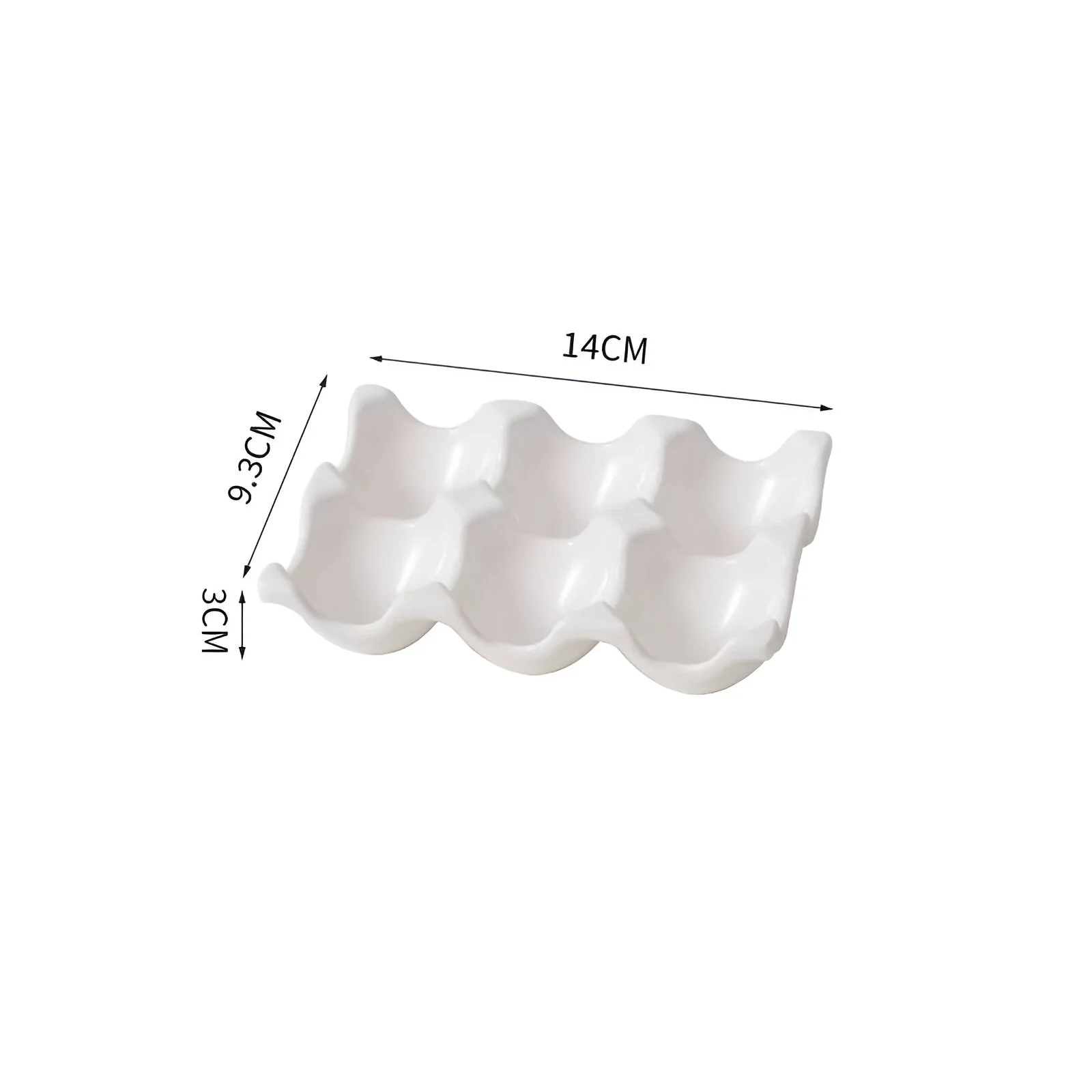 Creststone Ceramic Wave Egg Crate - Image 4