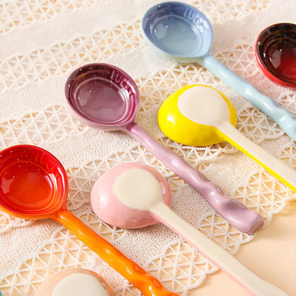 Creststone Rustic Ceramic Spoon Set - Image 2
