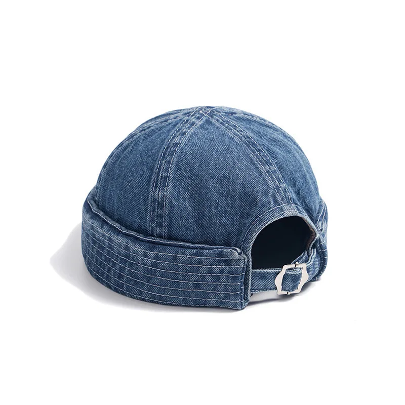 Denim Roll-Up Cap - Image 2