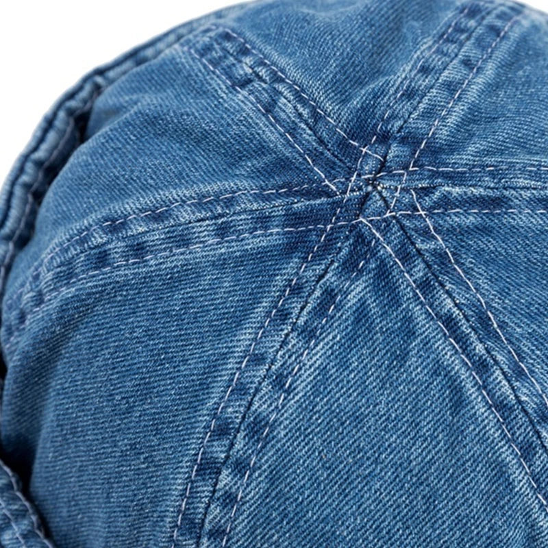 Denim Roll-Up Cap - Image 6