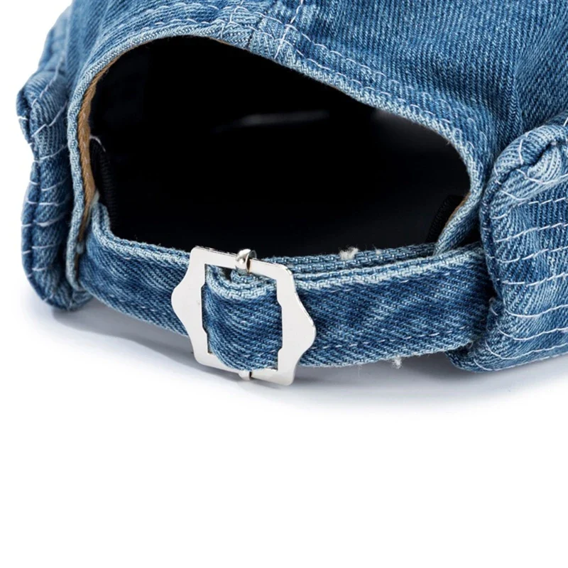 Denim Roll-Up Cap - Image 8